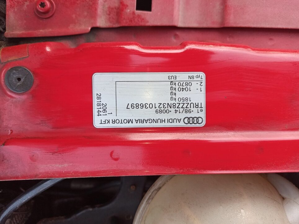 Двигатель (ДВС) Audi TT 8N объём 1,8 Маркировка BAM Артикул: 611094